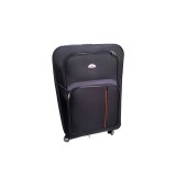 Valiză medie ușoară TravelLux moale 42x65x24 cm neagră