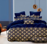 Lenjerie Pat Dublu Lux Microsatin Toscana, Set Complet, Material Fin