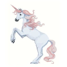 Set pictura pe numere Unicorn 1081 , panza bumbac pe rama lemn 40x50 foto