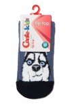 Șosete haioase cu model pufos Husky, Conte Kids Tip-Top 425 - Denim, 33-35 (22)
