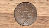 Norvegia - moneda de colectie - raruta - 2 ore 1922 bronz - impecabila !, Europa