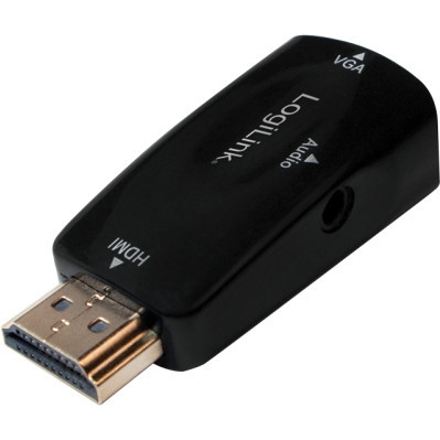 Adaptor Logilink CV0107 HDMI Male &amp;ndash; VGA Female Black foto