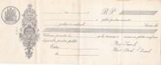 CAMBIE BILET LA ORDIN 1926 TIMBRU SEC 10 LEI ABC ,TIMBRU FISCAL,FILIGRAM