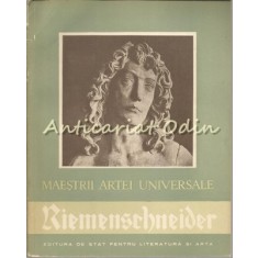Tilman Riemenschneider - Heinz Stanescu - Tiraj: 3150 Exemplare