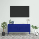 VidaXL Comodă TV, bleumarin, 105x35x50 cm, oțel
