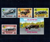 DPR Korea 1985 - Mașini de epoca, Mercedes Benz, serie si colita neuzata