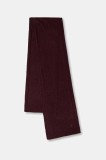United Colors of Benetton eșarfă cu l&acirc;nă culoarea bordo, uni, 122HDU01O