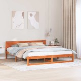vidaXL Cadru Pat Maro Cerat Lemn Masiv de Pin 180 x 200 cm Durabil