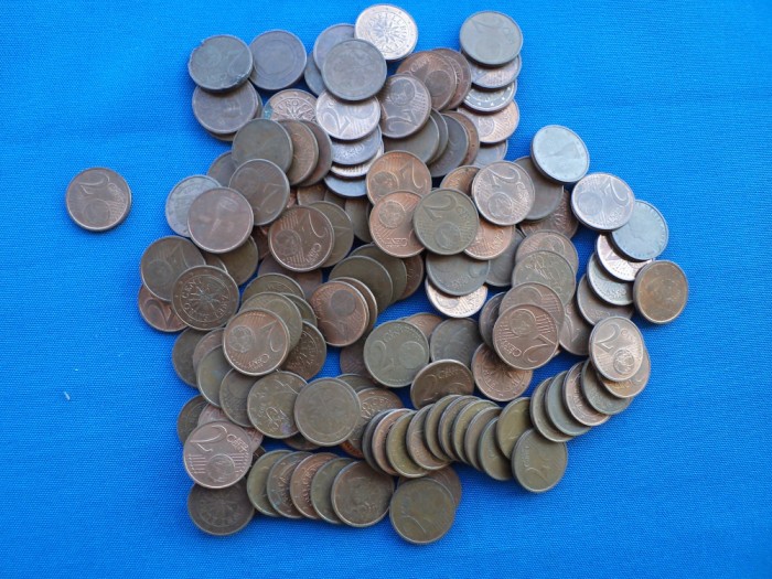 LOT 2 EUROCENT TARI DIFERITE-136 BUCATI
