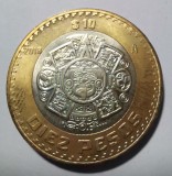 SV * Mexic 10 PESOS 2018 * Bimetal * AUNC+, America de Nord, Cupru-Nichel