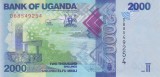 Bancnota Uganda 2.000 Shilingi 2021 - P50 UNC