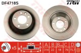 Disc frana VW TOUAREG (7LA, 7L6, 7L7) (2002 - 2010) TRW DF4718S