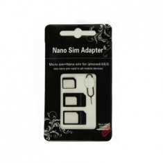 Adaptor Nano SIM All in One 2nd gen pentru Micro SIM, standard SIM, BBL110 foto
