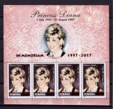 Cumpara ieftin ✅RO 2017 LP 2158 &quot;Printesa Diana-20 ani de la m.&quot; mcoala supra.folio/1999 , MNH