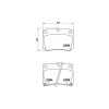 Placute frana Mitsubishi Pajero 2 (V3 W V2 W V4 W V5 W) 12.90-05.01, Pajero 2 Canvas Top (V2 C V4 C) 12.90-04.00, Pajero Sport I (K7 K9) 07.96-, Paje, BREMBO