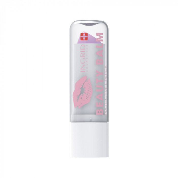 Balsam de buze Beauty Balm Ingrid Cosmetics, Roz deschis, 3.6 g