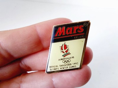 Insigna Mars Olimpiada de iarna Albertville 1992, Official Snack Food foto