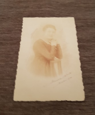 4 Cărți Poștale vechi,motiv Femeie foto