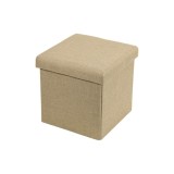 Taburet cu spațiu de depozitare bej 30x30x30cm