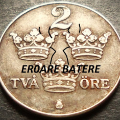 Moneda istorica 2 ORE - SUEDIA, anul 1943 * cod 2205 B = EXCELENTA FIER ERORI