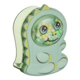 Ascuțitoare Dublă, Dinozaur Verde, 4.5x2x6cm, Plastic