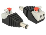 ADAPTER DC 5,5 X 2,1 MM STECKER &gt; TERMINALBLOCK MIT DRUCKTAS 65523 DELOCK