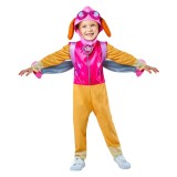 Costum Skye Deluxe cu rucsac pentru fete - Patrula Catelusilor 2-3 ani 93-99 cm