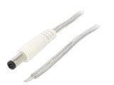 Cablu Alimentare 2x0,5mm2 cu Mufă DC 5.5/2.5 Transparent 5m
