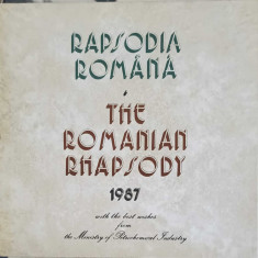 Disc vinil, LP. RAPSODIA ROMANA. THE ROMANIAN RHAPSODY-GEORGE ENESCU