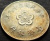 Moneda exotica 1 NEW DOLLAR - TAIWAN, anul 1977 * cod 80 B, Europa