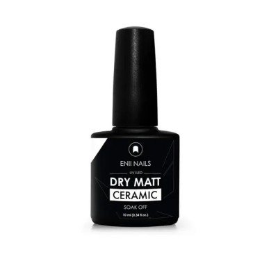 Top Coat - strat de acoperire mat, fără scurgeri - Dry Matt Ceramic, 10 ml foto