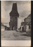 CPIB 21191 CARTE POSTALA - MEDIAS, TURNUL PORTII DIN STRADA I.V. STALIN RPR 1959, Circulata, Fotografie