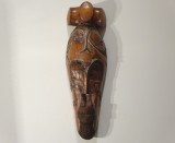 Masca tribala Africana rara, tribul Fang |lemn sculptat|veche