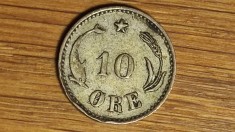 Danemarca - moneda de colectie rara - 10 ore 1897 - Christian IX - superba!