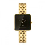 Ceas de mana dama Miss Fox Elegant Casual Fashion Quartz Analog Cronograf Auriu