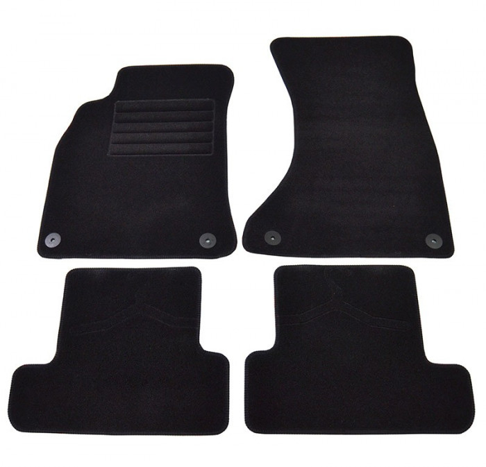 Covorase mocheta Audi A5 5Usi Sportback / S5 Sportback 2009-2016; Negru, set de 4 bucati