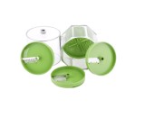Cumpara ieftin Taietor de legume 3 in 1 pentru bormasina Tcjj, 13.7 x 10.8 x 10.7 cm, plastic