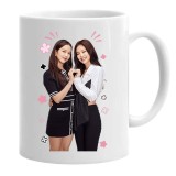 Cana alba personalizata blackpink jennie si jisoo, INOVATIX&reg;. 330ml, Oem