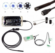 Camera endoscopica 5.5 mm, USB 10 m, 6 LED-URI, pentru ANDROID si PC foto