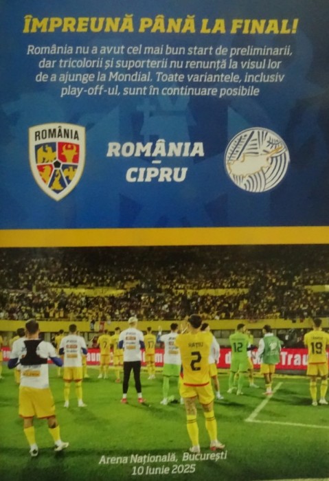 Program de meci Romania-Cipru 10.06.2025