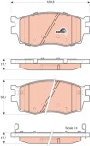 TRW GDB3420 COTEC set placute frana,frana disc
