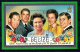 Cumpara ieftin Belize 1986 - Regina Elisabeta II, aniv. 60 ani, colita neuzata