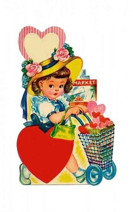 Sticker decorativ Retro Valentine&#039;s Day, Multicolor, 83 cm, 6024ST