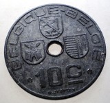 7.309 BELGIA WWII 10 CENTIMES 1943