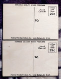 Carti postale din lemn (2) + 6 carti postale stil armonica + plic, Necirculata, Printata
