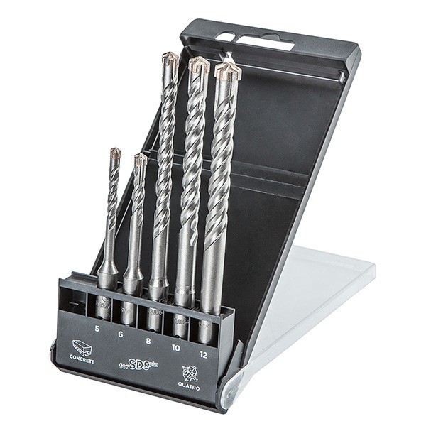 Set burghie de zidarie SDS PLUS 5-12mm/5buc. tip S4 GRAPHITE 57H572 HardWork ToolsRange