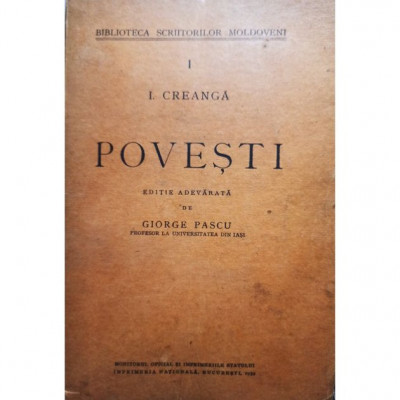 I. Creanga - Povesti (1939) foto