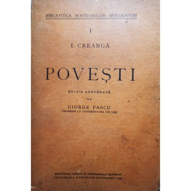 I. Creanga - Povesti (1939)