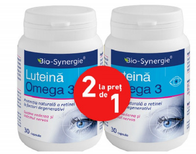 PACHET - LUTEINA OMEGA 3 30cps (1+1 gratis) BIO-SYNERGIE ACTIV foto