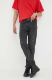 Levi&#039;s jeansi 502 TAPER barbati, culoarea negru